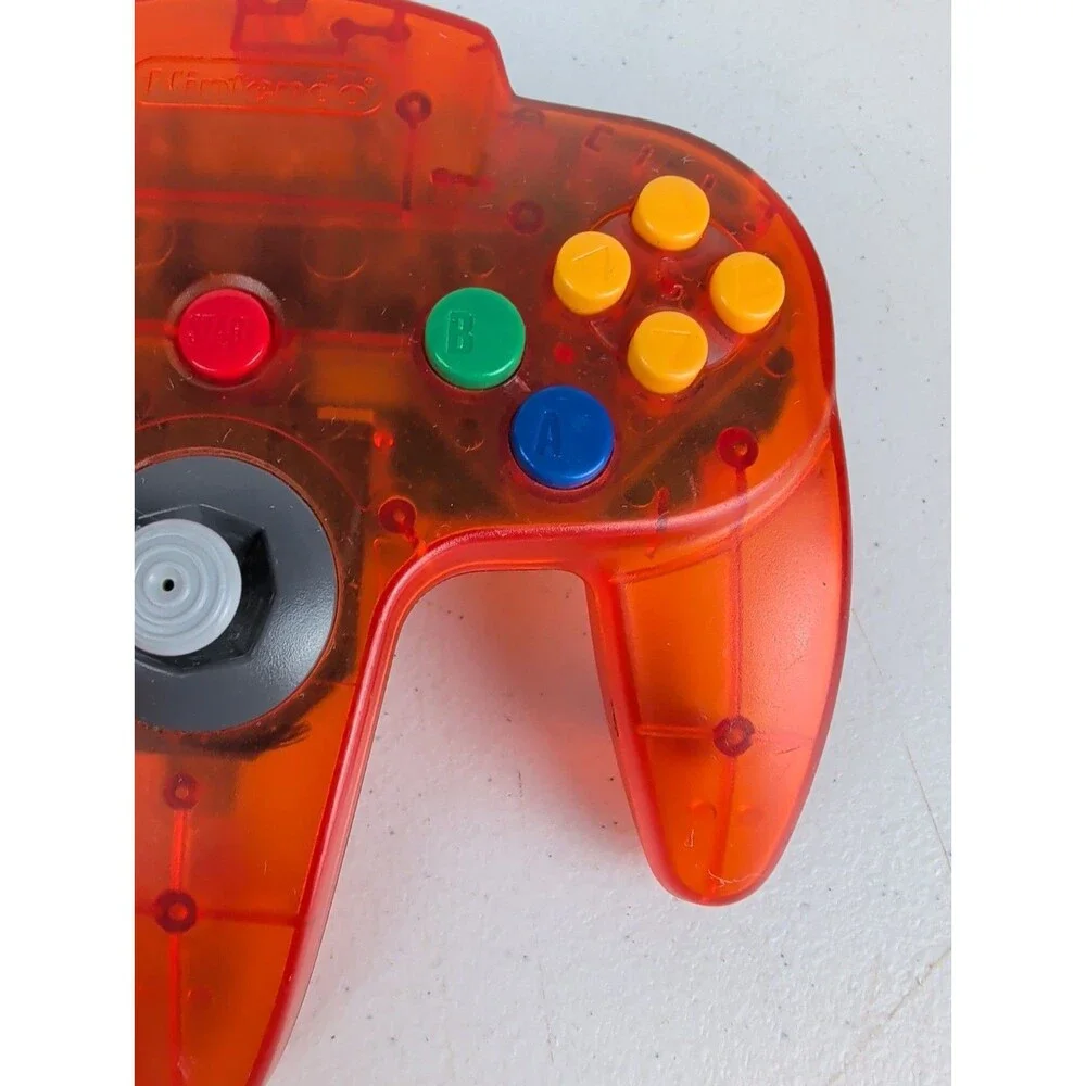 Nintendo 64 Fire Orange Controller - SUPER TIGHT STICK!